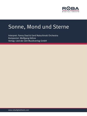 cover image of Sonne, Mond und Sterne